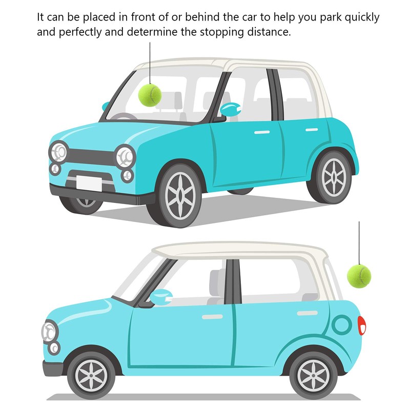 4 Sets Garage Parking Aid Ball Parking Guide System Sensor