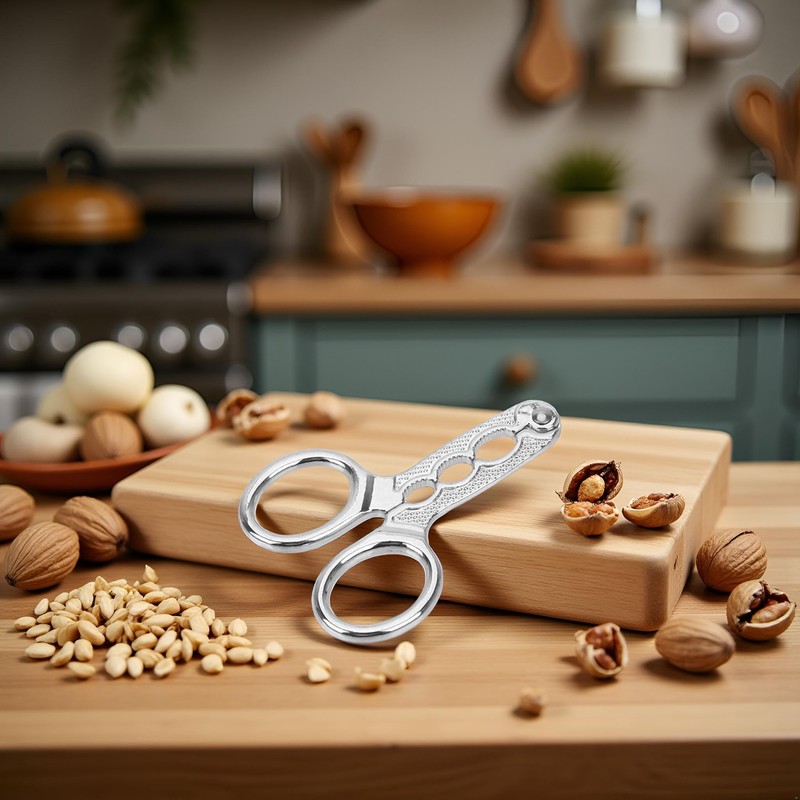 Silver Nuts Pistachio Sheller Opener Kitchen Tools Stainless Steel Nutcracker