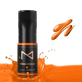M Cosmetic LIQUID Pigment For Eyebrows Powder Brows Nano Brows Machine Use - Medical Grade - No Mixing - For Professionals Only -12ml (Fresh Orange)