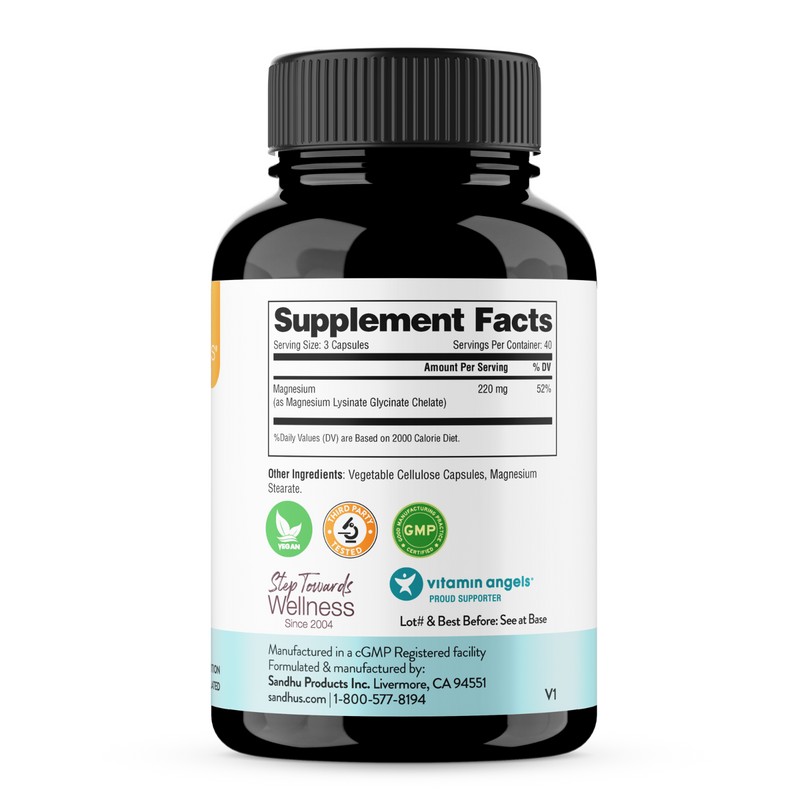 Sandhu's Magnesium Glycinate Lysinate Chelate