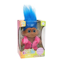 Good Luck Trolls 4" Dolls | Material Troll Doll | 80's Glam Fusion | Rainbow Troll Figures | Nostalgic Troll Toys for Best Playtime Fun | Collectible Troll Figures Doll - Fashionable Trolls Toys