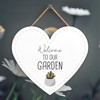 Global Designs Welcome To Our Garden Theme Gift Idea Hanging