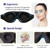 3D Contoured Sleep Mask, Memory Foam Eye Cover with Zero