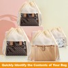 PLMMOUT 12 PCS Dustproof Drawstring Bags,Breathable Non-Woven Fabric Drawstring Dust