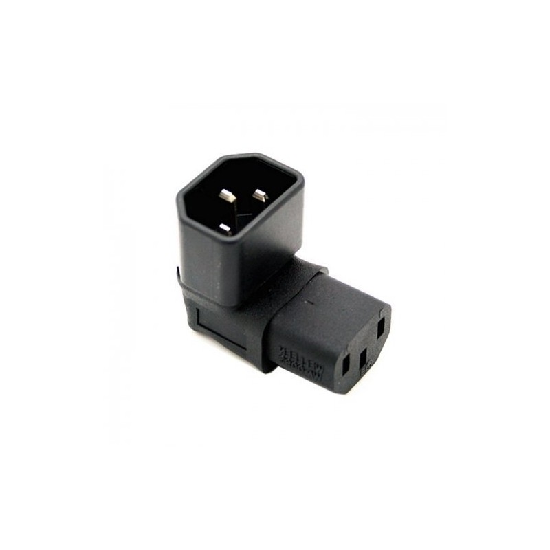 cablecc IEC Male C14 to Up Direction Right Angled 90