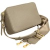 MALTA Women's Handbag, Shoulder Bag, Crossbody, Double Zipper, 2-Way, Two