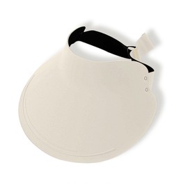 HOIROJEK Sun Hat for Women Men Sun Visors Cooling hat Packable Wide Brim Ponytail Hat for Golf Tennis Running Beige