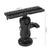 Asixxsix Fish Finder Mounting Base, Universal 360° Rotating Fish Finder