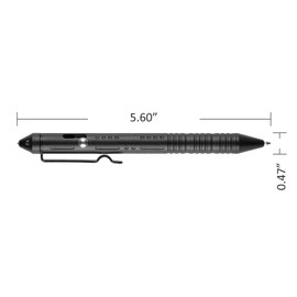 SMOOTHERPRO Bolt Action Pen with Tungsten Side 3 Colors for EDC Pocket Color Black(TP156)