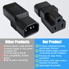 2 Pack IEC320 C14 Male to Nema 5-15R PDU USA