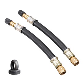 Pack of 2 Valve Extension, Car Valve, Car Valve Extension, Tyre Valve Extension, Universal Flexible Tyre Valve Extenders, Valve Extensions Adapter for Car, Motorcycle, Scooter, Bicycle (100 mm)