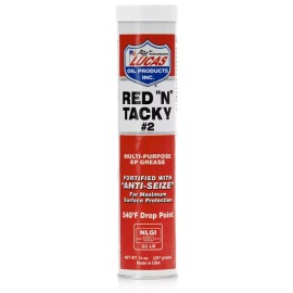 Lucas Oil 10005-30, Red 'N' Tacky Grease, Lithium Complex Grease, 14 Oz.
