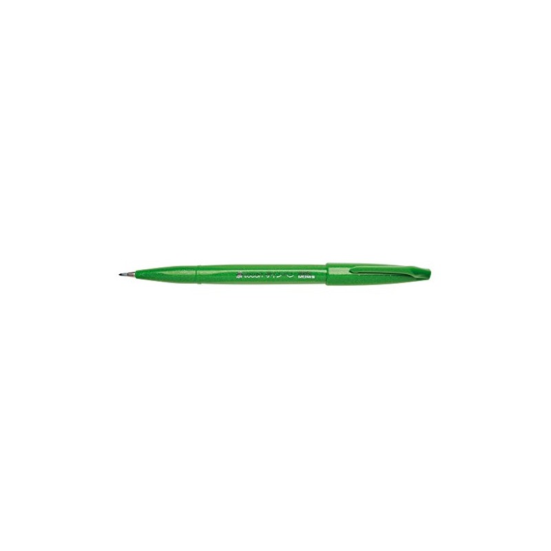 Pentel Brush Sign Pen, Fibre-Tip Pen, Brush-Like Tip, SES15C-12