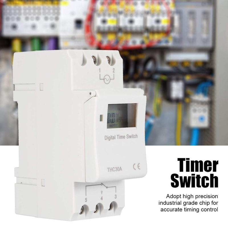 YWBL-WH LCD Digital Programmable Timer Switch DIN Rail Time Relay