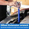 P Polerden Offset Extension Wrench - 15-Inch Impact-Ready Socket Wrench