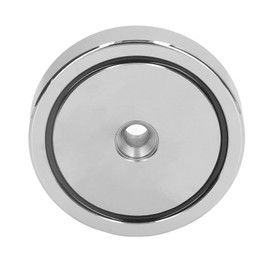 Neodymium Cup Magnet Stainless Steel Sleeve Nickel Plated Disc Cup Magnet with Countersunk Hole 360kg