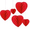 Ginger Ray Red and Pink Heart Honeycomb Paper Party Eco