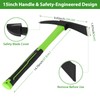 NAUKII Pick Axes for Digging, No Assembly Required, 14.7 Inch