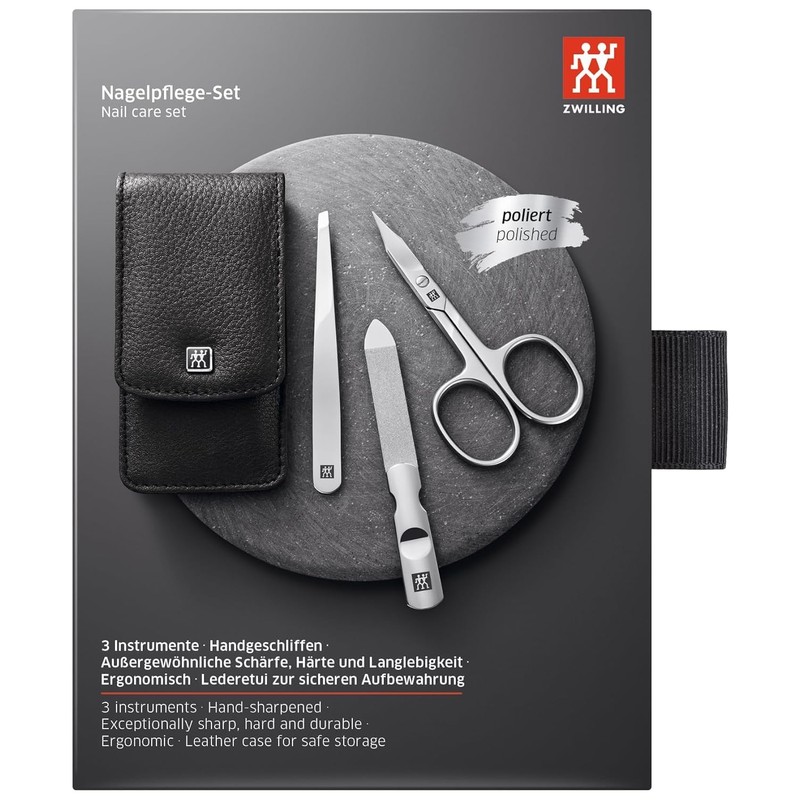 ZWILLING Manicure Set (3 Pieces) - Nail & Cuticle Pedicure