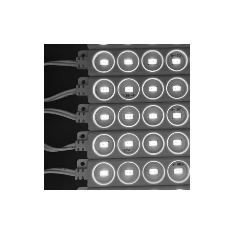 Vmingo Tira Modulo Luz 5 Led Blanco Impermeable Pared Publicidad