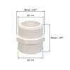 sourcing map PVC Pipe Fitting Hex Nipple G1-1/4 X G1-1/4