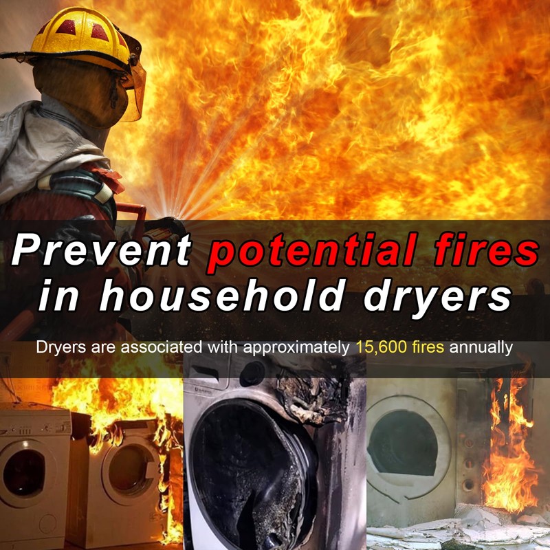 Upgraded Dryer Vent Cleaner Kit: Universal Vacuum Hose Attachment for