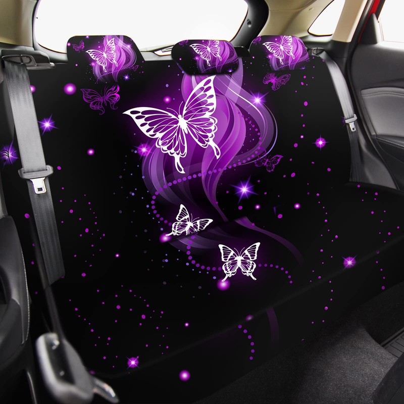 15 Pcs Butterfly Car Seat Covers Full Set Butterfly Front