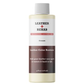 Leather Color Restorer - Cream - Repair & Restore Furniture, Couch, Car Seat, Shoes, Jacket and Boots - 4 oz.