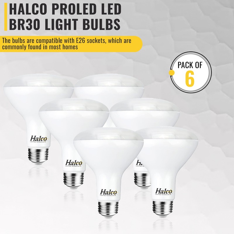 Halco Lighting Technologies BR30 LED Light Bulbs, Flood Lights -