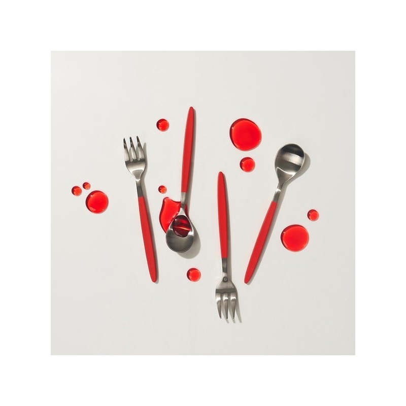 Lia Color Tea Spoon Fork 4-Piece Set Black / 리아
