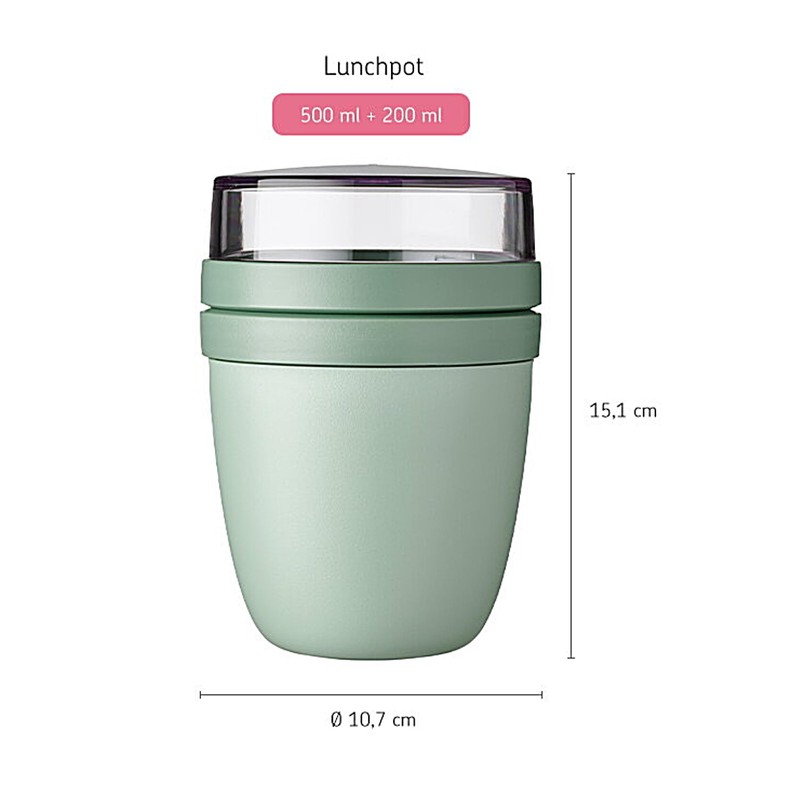 Mepal 'Ellipse' Lunch Pot For On The Go, 500 ml