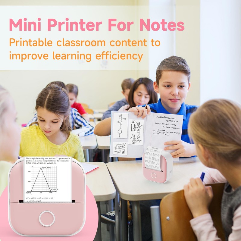 Odaro T02 Thermal Sticker Printer Mini, Portable Print Pod, Sticker