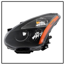ACANII - For Black 2008-2013 Nissan Rogue 14-15 Select Halogen Headlights Headlamps Driver + Passenger Side