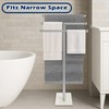 VERSSURE Marble Base Freestanding Towel Rack, 3-Tier Standing Towel Holder