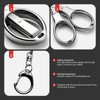 Folding Scissors 2 PCS Portable Keychain Travel Retractable Knife, Secure