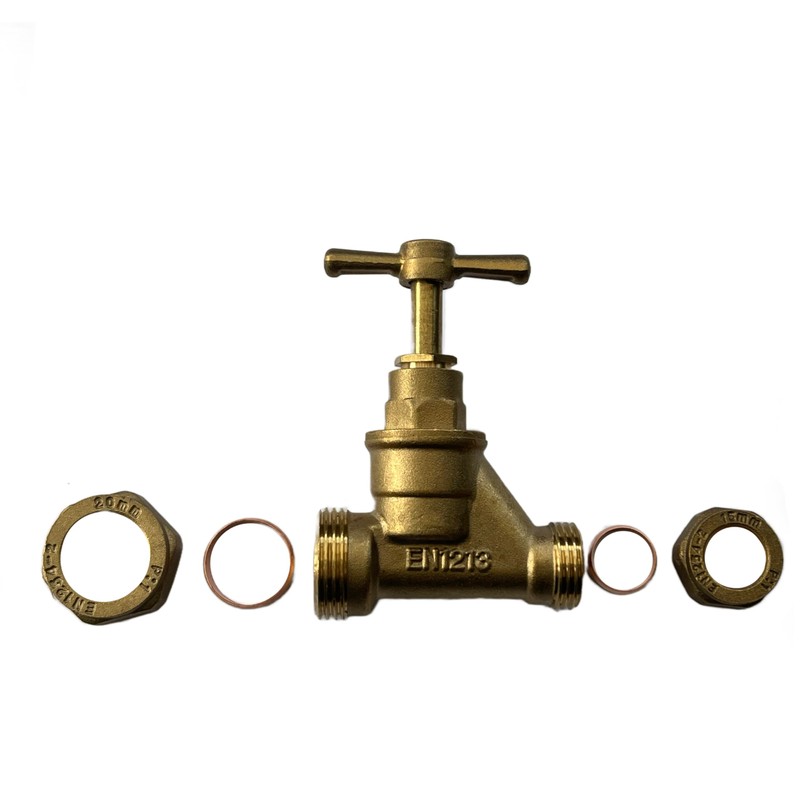Premium 20mm MDPE X 15mm Copper Stopcock - BS1010 &