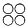 sourcing map Set of 4 Wheel Hub Centring Rings Plastic