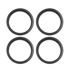 sourcing map Set of 4 Wheel Hub Centring Rings Plastic Centring for Wheel Hub 73.1 to 63.4 mm Black