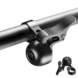 Arkim Bicycle Bell for Left and Right Handed Users, Bicycle Bell Loud, Retro Mini Bell Bicycle, Copper Bicycle Bell for MTB, Road Bike, Ebike, Children's Bikes, 22.2 mm