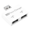HUB USB 2.0 2 Puertos, Mini USB Hub Kit de