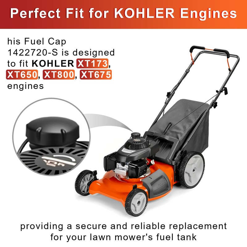 Gas Cap Fit for Lawn Mower - Fuel Cap Compatible