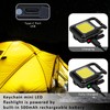MAKDAK Keychain Flashlights Cob Keychain Work Light 4 Light Modes