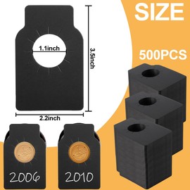 LOSYHU 500 PCS Black Wine Bottles Tags Paper Wine Cellar Labels Reusable Wine Bottle Hanging Tags Double Sided Wine Bottle Neck Tags for Champagne, Wine Racks Marker, Wine Seller