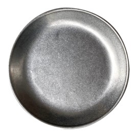 Seekdem SD-ODP21B-2P Stainless Steel Retro Old Plate Outdoor Camping Dinner Plate Classic Stainless Steel Flat Plate Set of 2