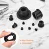 uxcell 26Pcs Rubber Grommets 1/4"(6mm) Drill Hole, 3/16"(4mm) ID Hole