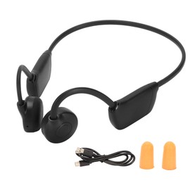 Bluetooth Bone Conduction Headphones IPX6 Waterproof Wireless Sports Earphones with Built in Mic for Running Black