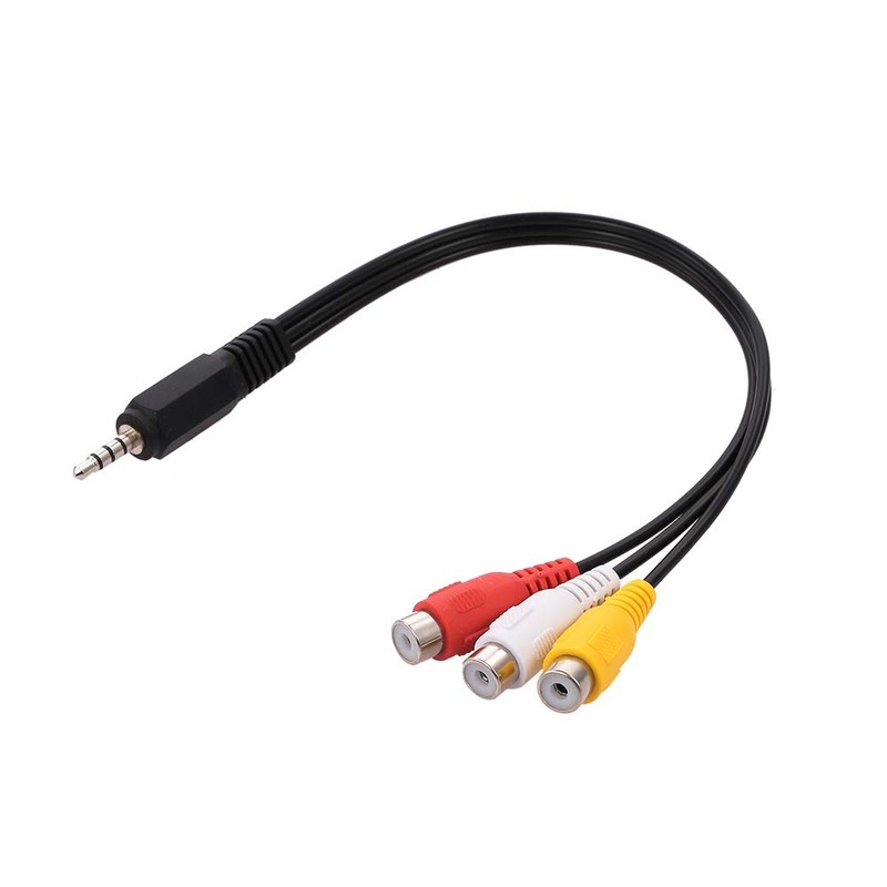 xinyee 3.5mm Jack to 3 RCA o Video Cable Male