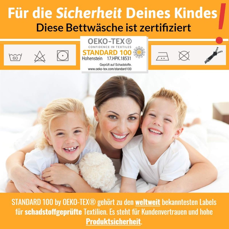 Aminata Kids - Children's Bedding Set 100 x 135 cm,