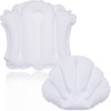 Jetec 2 Pieces Inflatable Bath Pillow for Tub Pillows Neck