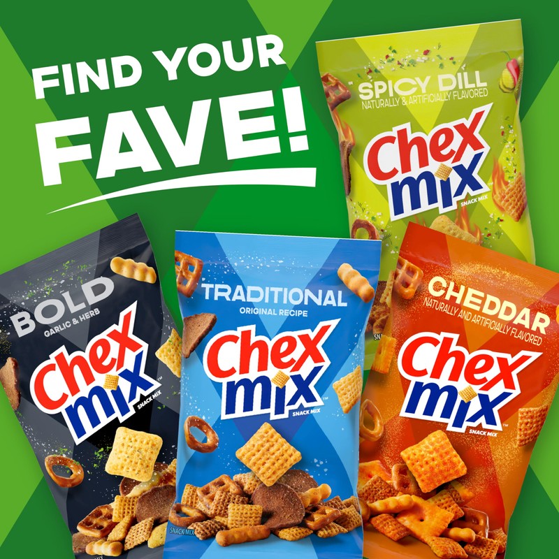 Chex Mix Snack Mix, Sour Cream and Onion, Snacks, 8